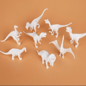 색칠용 흰색 공룡모형 8종
