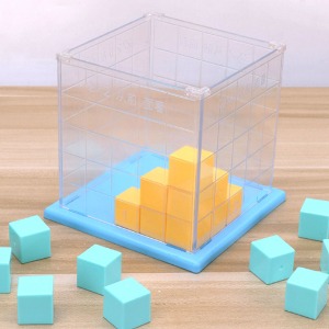 조립식 큐브 부피 비교모형